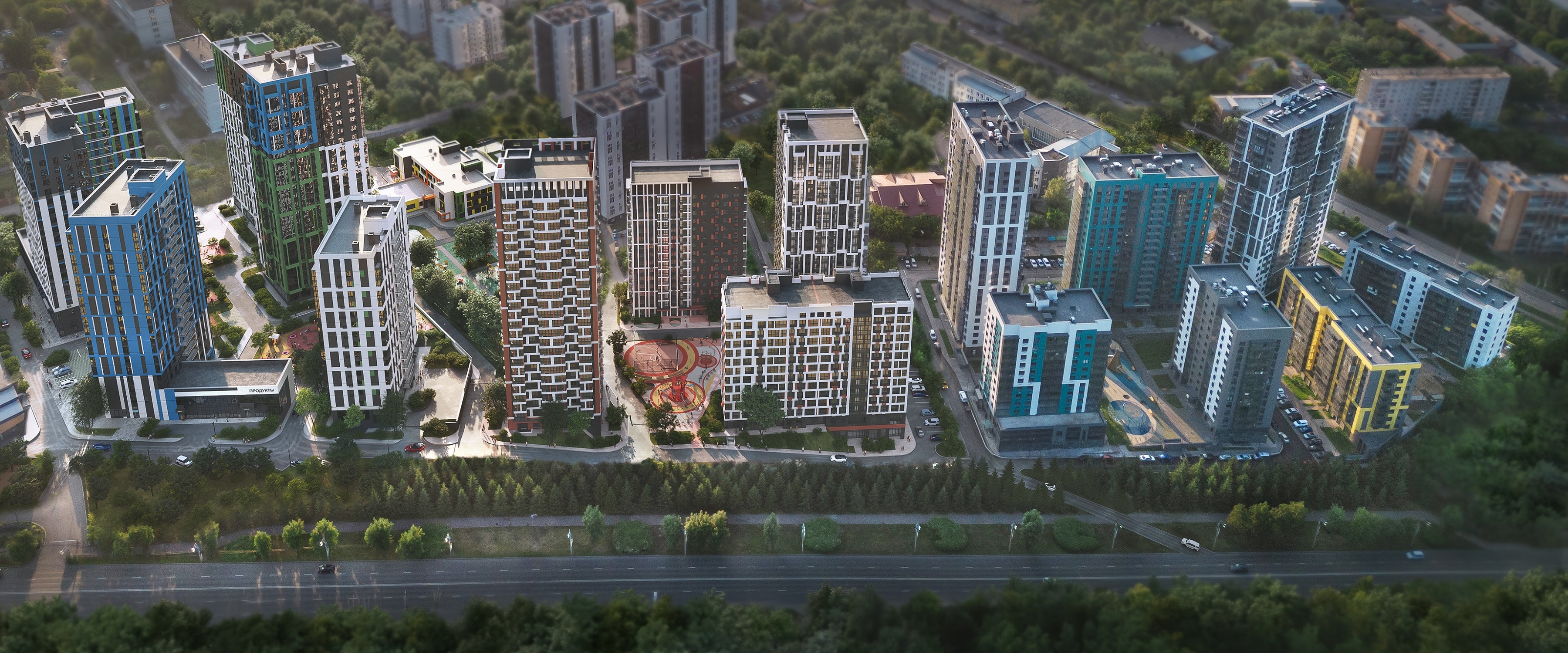 карта района Универс